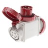 Scame Industrial Power Connector Adapter 16A 415V Red IP66 Straight ADAPTO IP66