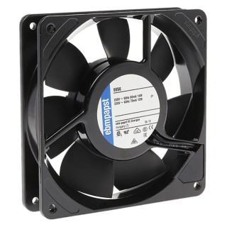 ebm-papst 4000 Z Series Axial Fan Kit, 230V AC, 160 m³/h Air Flow, 19 W, 0.12 A Max, IP20, 119 x 119 x 38 mm 