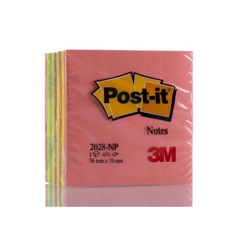 Post-It Pink Sticky Note 76 mm x 76 mm 450 Sheets 50039