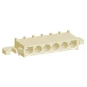 TE Connectivity Universal MATE-N-LOK Series Right Angle Through Hole PCB Header, 6 Contact(s), 6.35 mm Pitch, 1 Row 1969812-1