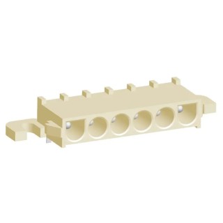 TE Connectivity Universal MATE-N-LOK Series Right Angle Through Hole PCB Header, 6 Contact(s), 6.35 mm Pitch, 1 Row 1969812-1