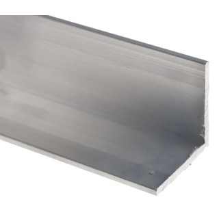 RS PRO Aluminium Angle 40 mm x 40 mm x 3 mm 6082 T6 Alloy Structural Profile 1m Length 124-3642