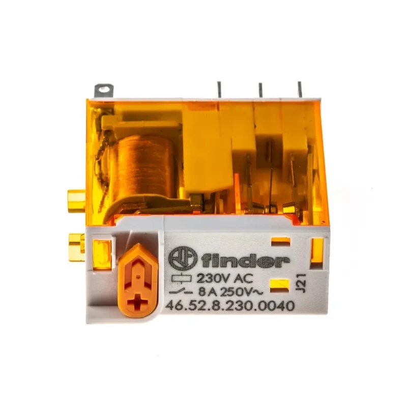 Finder Power Relay DPDT 230V AC Coil Voltage 8A Switching Current Silver Alloy Contacts 46.52.8.230.0040
