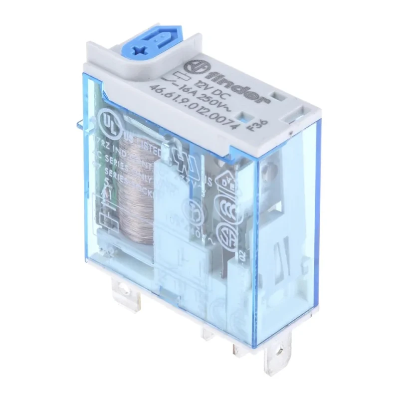 Finder PCB Power Relay 12V DC Coil 16A Switching Current SPDT 46.61.9.012.0074