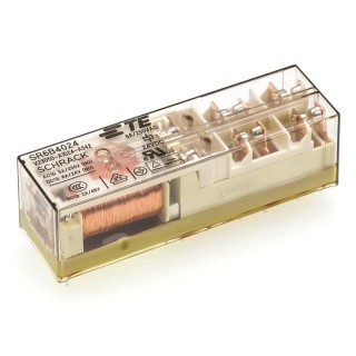 TE Connectivity PCB Force Guided Relay, 24V DC Coil Voltage, 4-Pole V23050-A1024-A542 1393260-7