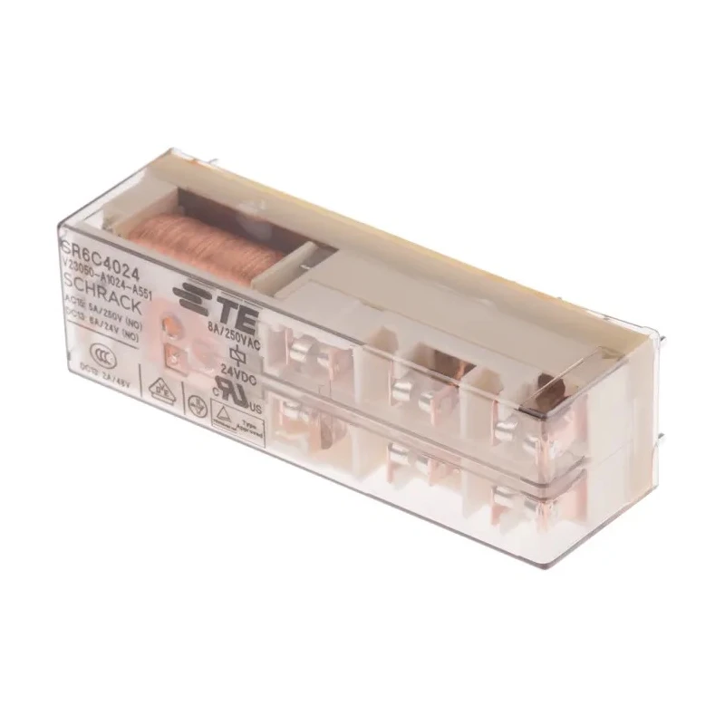 TE Connectivity PCB Force Guided Relay 24V DC Coil Voltage 5-Pole 5PNO V23050-A1024-A551 1415017-1
