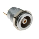 LEMO 1S 1 Pole Straight DIN Socket Panel Mount Female Brass Housing 12A 4200V Nickel Plated IP50