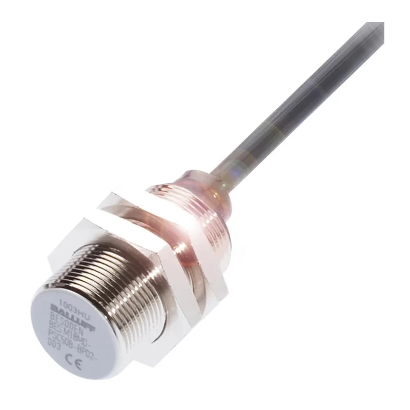 BALLUFF Threaded Barrel Inductive Proximity Sensor M18 x 1 PNP 30V DC 130mA 8mm Detection BES M18MD-PSC80B-BP03-003