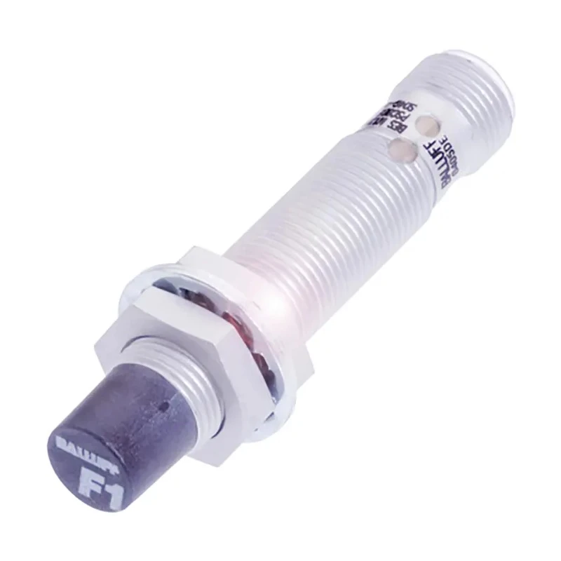 BALLUFF Threaded Barrel Inductive Proximity Sensor M12 x 1 PNP 30V 8 mm Detection Brass IP67 BES M12ML-PSC80E-S04G-W