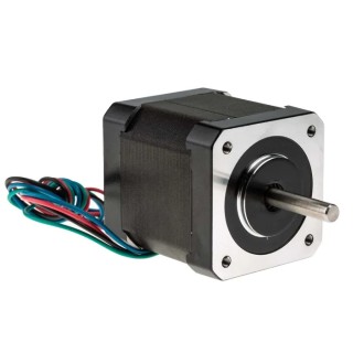 NEUTRAL Hybrid Stepper Motor, 2.8V Voltage, 0.44Nm Holding Torque, 0.9° Step Angle, 42.3 x 42.3 mm Frame Size, 5 mm 535-0401