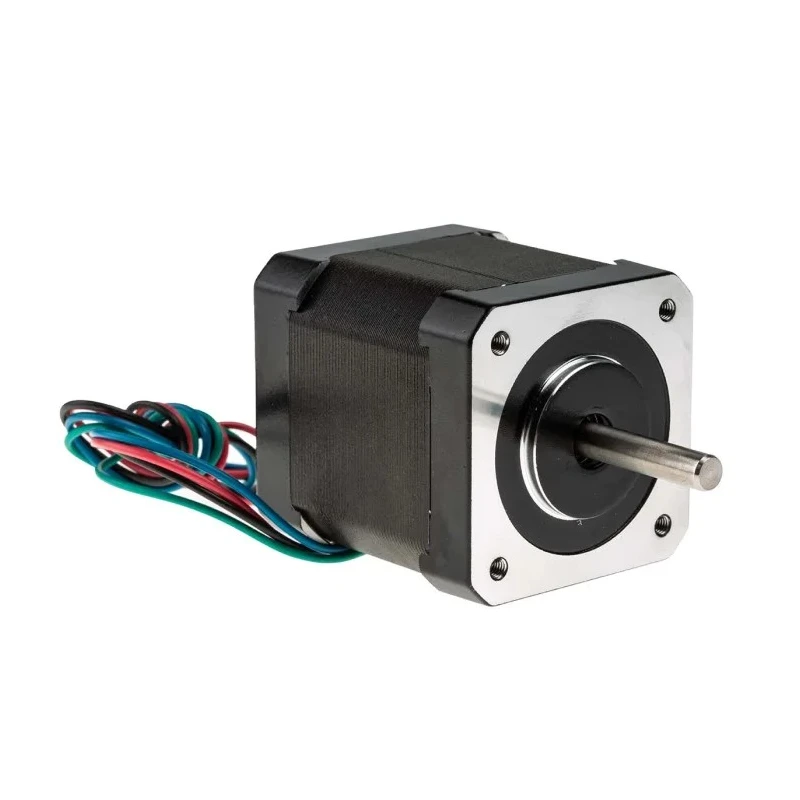 NEUTRAL Hybrid Stepper Motor, 2.8V Voltage, 0.44Nm Holding Torque, 0.9° Step Angle, 42.3 x 42.3 mm Frame Size, 5 mm 535-0401