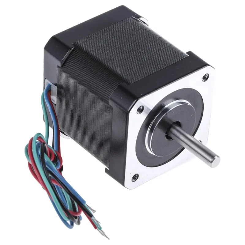 RS PRO Hybrid Stepper Motor 2.8V, 0.44Nm Holding Torque, 1.8° Step Angle, 42.3 x 42.3 mm Frame, 5 mm Shaft 535-0489