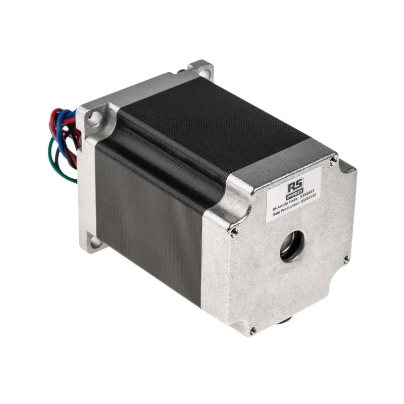 RND RS PRO Hybrid Stepper Motor 3.2V, 1.89Nm Holding Torque, 1.8° Step Angle, 56.4x56.4 mm Frame, 6.35 mm Shaft 535-0445