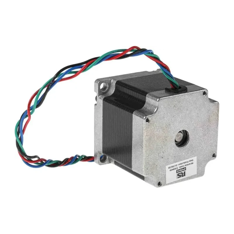 RND RS PRO Stepper Motor 2.5V, 1.26 Nm Holding Torque, 1.8° Step Angle, 56.4 x 56.4 mm Frame, 6.35 mm Shaft 535-0439