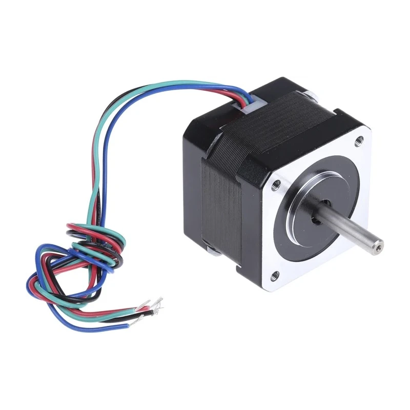RS PRO Stepper Motor 2.8V, 0.22Nm Torque, 1.8° Step Angle, 42.3 x 42.3 mm Frame, 5 mm Shaft 535-0467