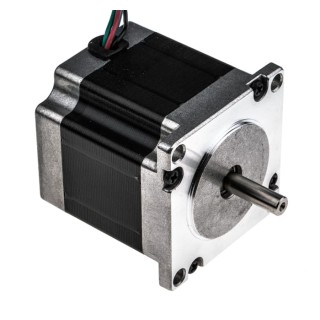 RS PRO Unipolar Hybrid Permanent Magnet Stepper Motor 2.5V 1.26Nm Torque 0.9° Step Angle 56.4 x 56.4 mm Frame 6.35 535-0502