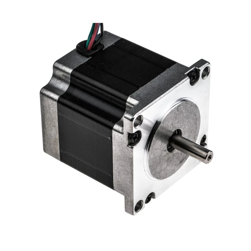 RS PRO Unipolar Hybrid Permanent Magnet Stepper Motor 2.5V 1.26Nm Torque 0.9° Step Angle 56.4 x 56.4 mm Frame 6.35 535-0502