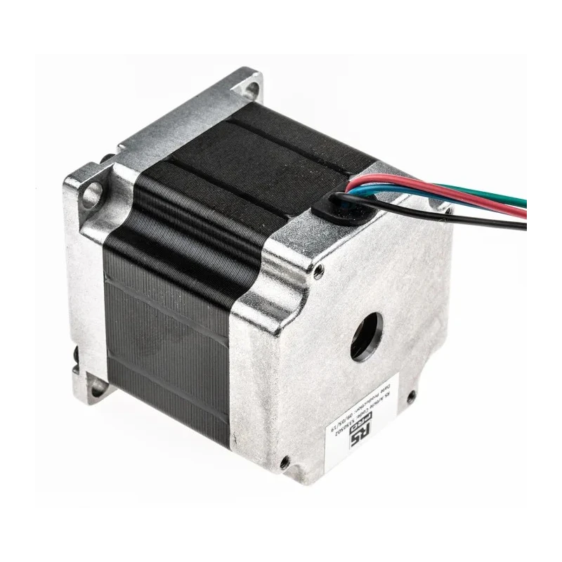 RS PRO Unipolar Hybrid Permanent Magnet Stepper Motor 2.5V 1.26Nm Torque 0.9° Step Angle 56.4 x 56.4 mm Frame 6.35 535-0502