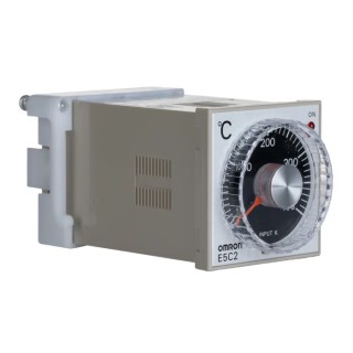 Omron On-Off Temperature Controller 4 Input 4 Output Relay 240V AC, DIN Rail Flush Panel Mount E5C2-R20K 100-240VAC 0-400