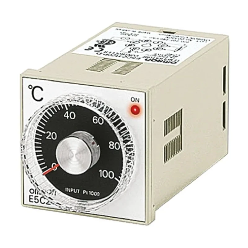Omron On-Off Temperature Controller 4 Input, 4 Output Relay 240V AC DIN Rail, Flush, Panel Mount E5C2-R20K 100-240VAC 0-800