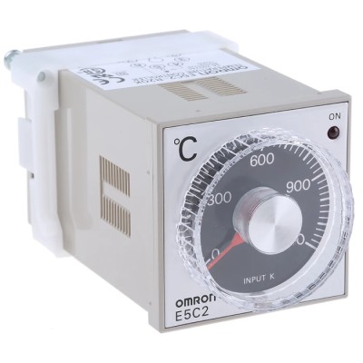 Omron On-Off Temperature Controller 4 Input 4 Output Relay 240V AC DIN Rail Flush Panel E5C2-R20K 100-240VAC 0-1200
