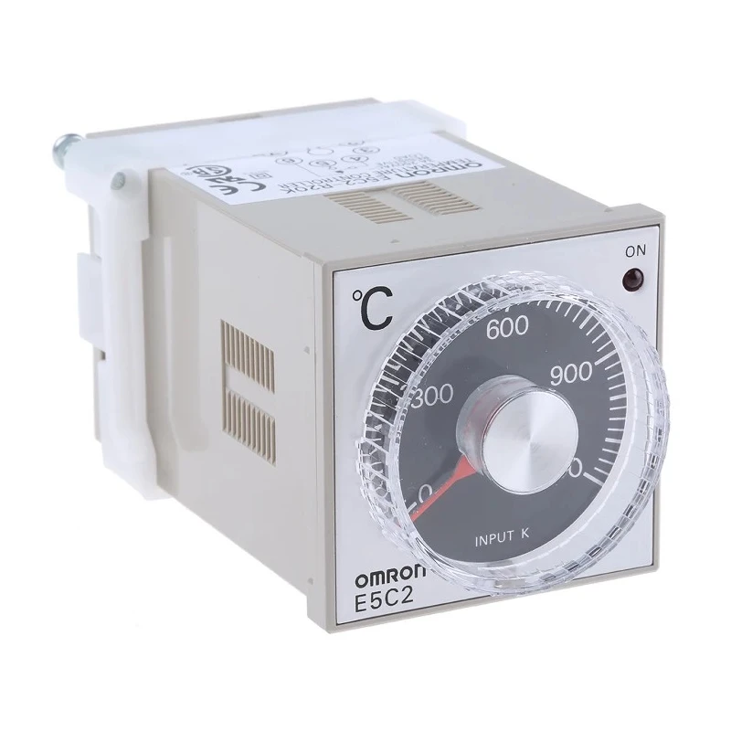 Omron On-Off Temperature Controller 4 Input 4 Output Relay 240V AC DIN Rail Flush Panel E5C2-R20K 100-240VAC 0-1200