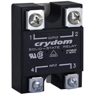 Crydom SSC Series Panel Mount Solid State Relay, 25A Load Current, 1000V Load Voltage, 8-16V DC Control SSC1000-25-12