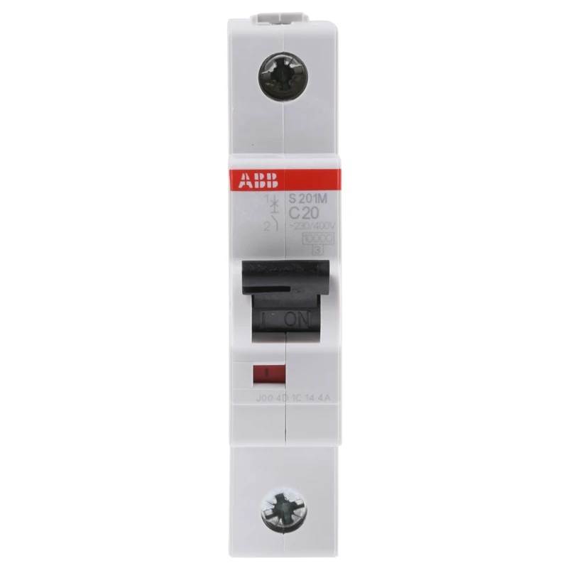 ABB Miniature Circuit Breaker System Pro M Compact, 1-Pole, 20A, Type C, 253V AC, 72V DC, 10kA 2CDS271001R0204 S201M-C20