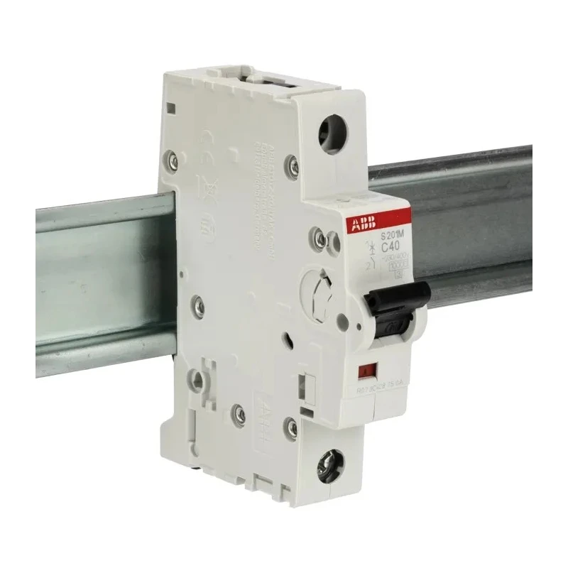 ABB System Pro M Compact Miniature Circuit Breaker 1-Pole 40A Type C 253V ac 72V dc 10kA Breaking 2CDS271001R0404 S201M-C40