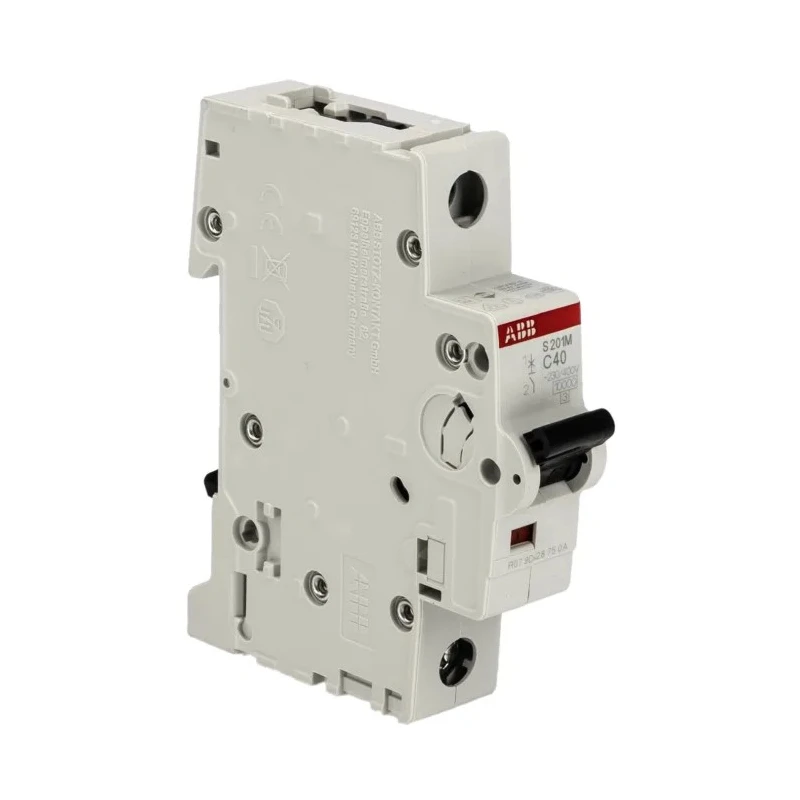 ABB System Pro M Compact Miniature Circuit Breaker 1-Pole 40A Type C 253V ac 72V dc 10kA Breaking 2CDS271001R0404 S201M-C40