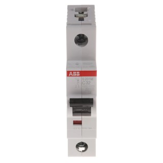 ABB System Pro M Compact Miniature Circuit Breaker, 1-Pole, 32A, Type C, 253V AC, 72V DC, 10kA 2CDS271001R0324 S201M-C32