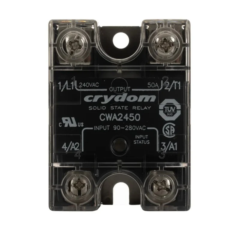 Crydom CW Series Solid State Relay, 50 A Load Current, Panel Mount, 280 Vrms Load Voltage, 280 Vrms Control Voltage CWA2450