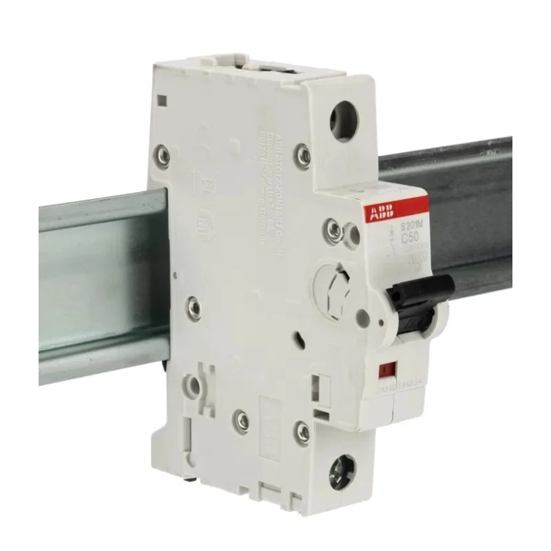 ABB System Pro M Compact Miniature Circuit Breaker, 1-Pole, 50A, Type C, 253V AC, 72V DC, 10kA 2CDS271001R0504 S201M-C50