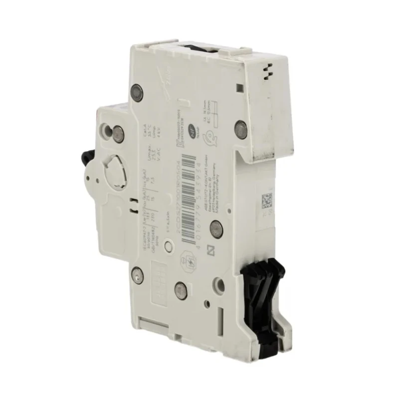 ABB System Pro M Compact Miniature Circuit Breaker, 1-Pole, 50A, Type C, 253V AC, 72V DC, 10kA 2CDS271001R0504 S201M-C50