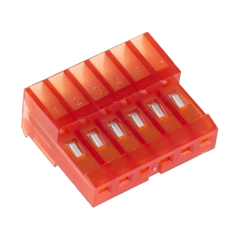 TE Connectivity 6-Way IDC Connector Female Cable Mount, 2.54mm Pitch, 5A, 250V AC, Shrouded, Nylon Housing, Model 3-640440-6