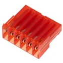 TE Connectivity 6-Way IDC Connector Female Cable Mount, 2.54mm Pitch, 5A, 250V AC, Shrouded, Nylon Housing, Model 3-640440-6