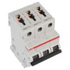 ABB System Pro M Compact S200M Miniature Circuit Breaker, 3-Pole, 2A, Type C, 440V AC, 12V DC, 10kA 2CDS273001R0024 S203M-C2