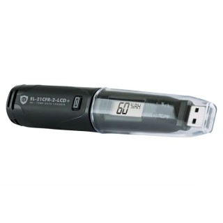 Lascar High Accuracy Temperature & Humidity Data Logger USB Interface 1 Channel IP67 EL-21CFR-2-LCD+
