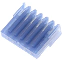 TE Connectivity 6-Way 2.54mm Pitch Shrouded IDC Female Cable Connector 5A 250V AC MTA-100 Series 3-640442-6