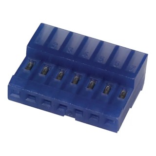 TE Connectivity 7-Way 2.54mm Pitch Shrouded Female IDC Connector for Cable, 1 Row, 5A, 250V AC, Tin over Nickel 3-640442-7