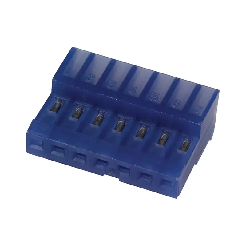 TE Connectivity 7-Way 2.54mm Pitch Shrouded Female IDC Connector for Cable, 1 Row, 5A, 250V AC, Tin over Nickel 3-640442-7