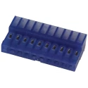 TE Connectivity 10-Way IDC Connector Female for Cable 1 Row, 5A, 250V ac, Right Angle, Tin over Nickel Plating 4-640442-0
