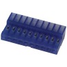 TE Connectivity 10-Way IDC Connector Female for Cable 1 Row, 5A, 250V ac, Right Angle, Tin over Nickel Plating 4-640442-0