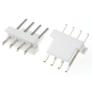TE Connectivity MTA-100 Series Straight Through Hole Pin Header 4 Contacts 2.54 mm Pitch 1 Row Unshrouded 640454-4