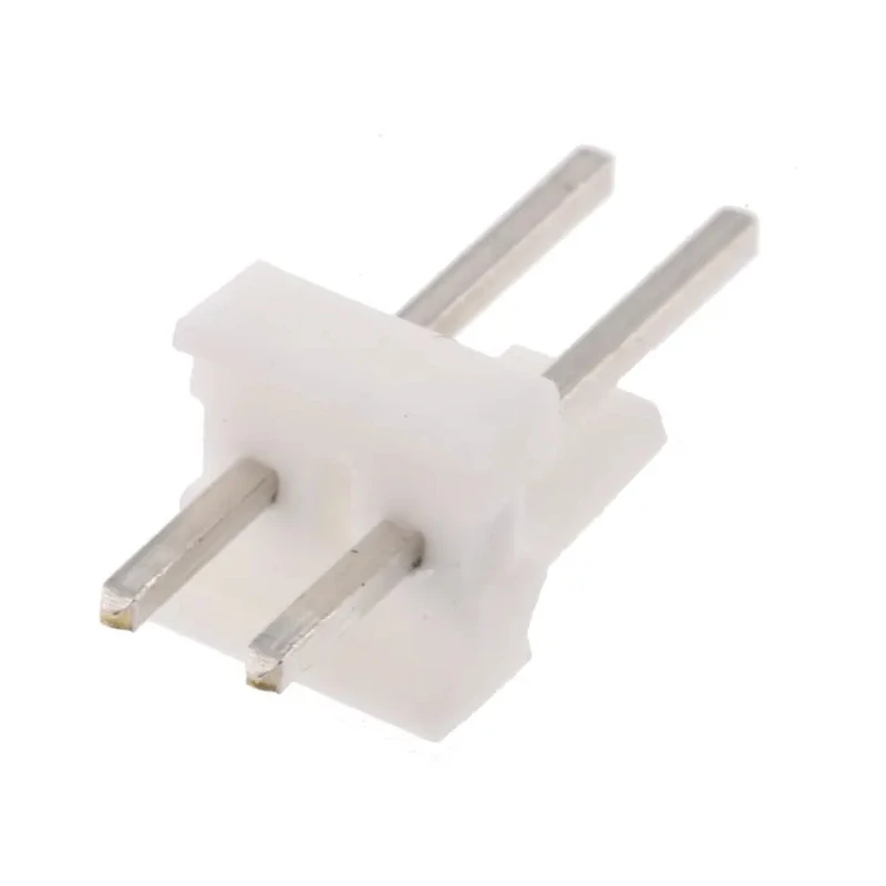TE Connectivity MTA-100 Series Straight Through Hole Pin Header, 2 Contact(s), 2.54 mm Pitch, 1 Row, Unshrouded 640454-2