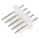 TE Connectivity MTA-100 Series Straight Through Hole Pin Header, 5 Contacts, 2.54 mm Pitch, 1 Row, Unshrouded 640454-5