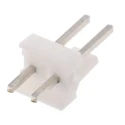 TE Connectivity MTA-100 Series Straight Through Hole Pin Header, 2 Contact, 2.54 mm Pitch, 1 Row, Unshrouded 640454-2
