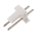 TE Connectivity MTA-100 Series Straight Through Hole Pin Header, 2 Contact, 2.54 mm Pitch, 1 Row, Unshrouded 640454-2