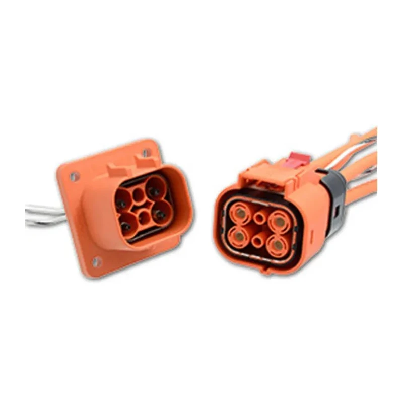 Amphenol Industrial EV Connector RADSOK Receptacle with HVIL Female Panel Mount 70A 800V ELR2U03 / C10-738025-2UP3