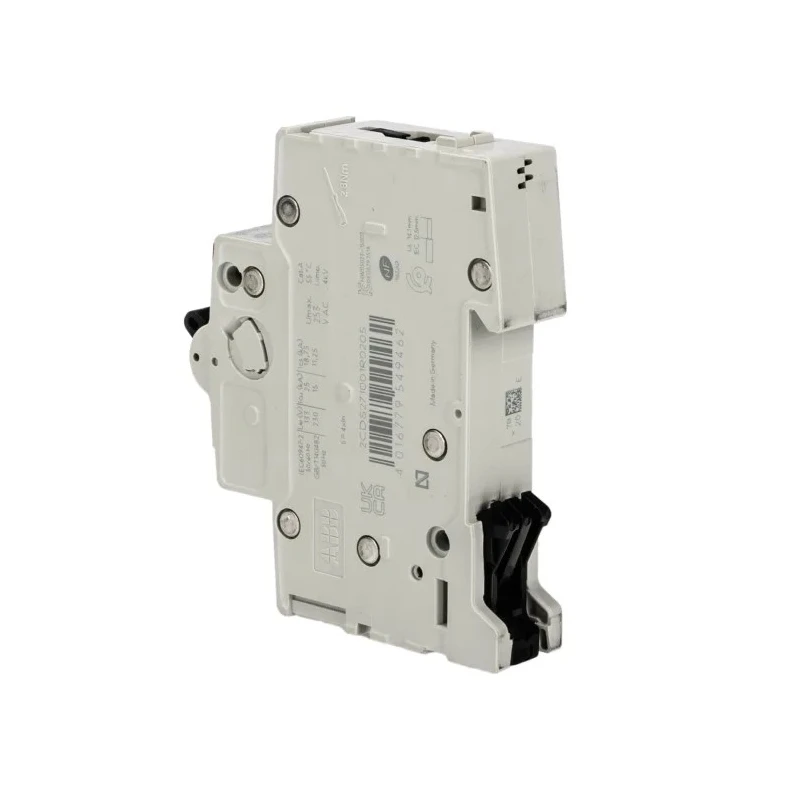 ABB System Pro M Compact Miniature Circuit Breaker, 1-Pole, 20A, Type B, 253V AC, 72V DC, 10kA 2CDS271001R0205 S201M-B20